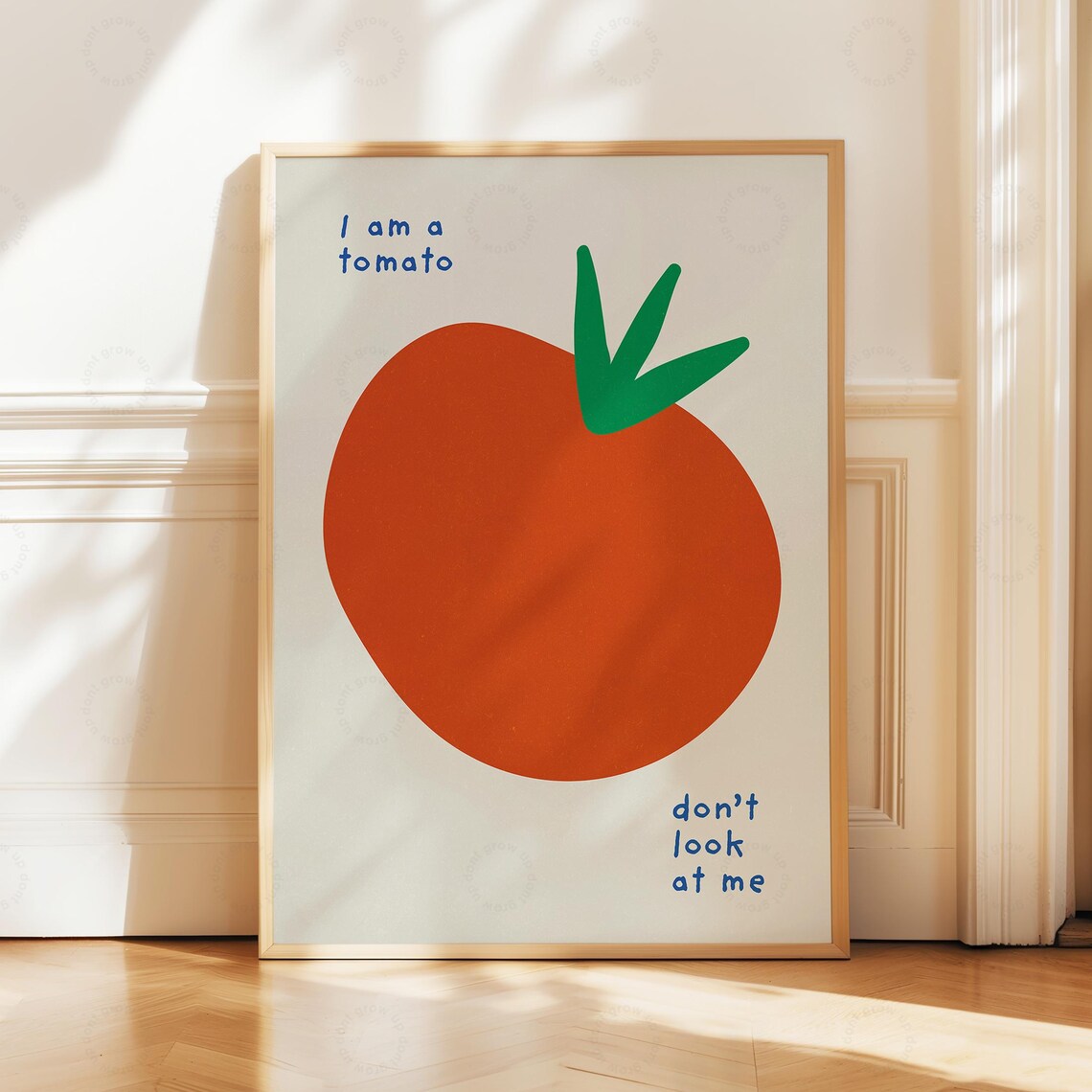 Tomato Print, Mid Century Modern Kitchen Art