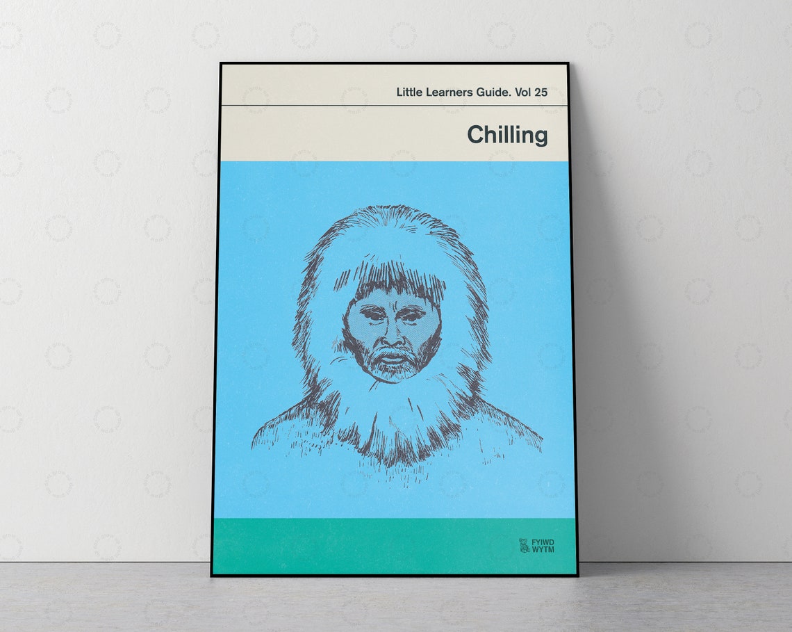 Chilling Little Learners Guide Vol 25 Retro Book Cover Wall Poster