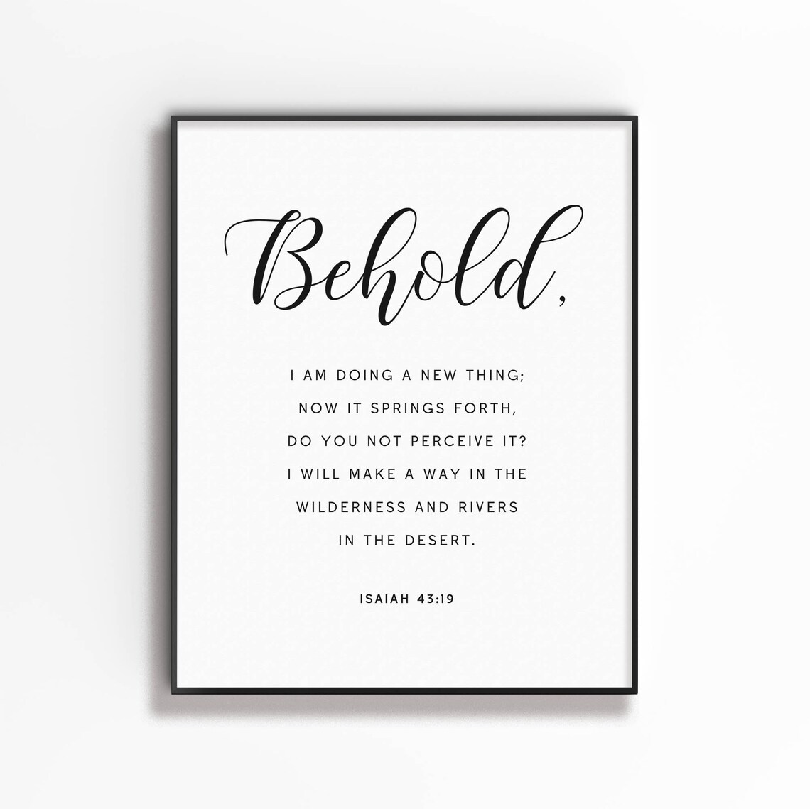 Isaiah 43:19 Bible Verse, Scripture Art Print - Image 2