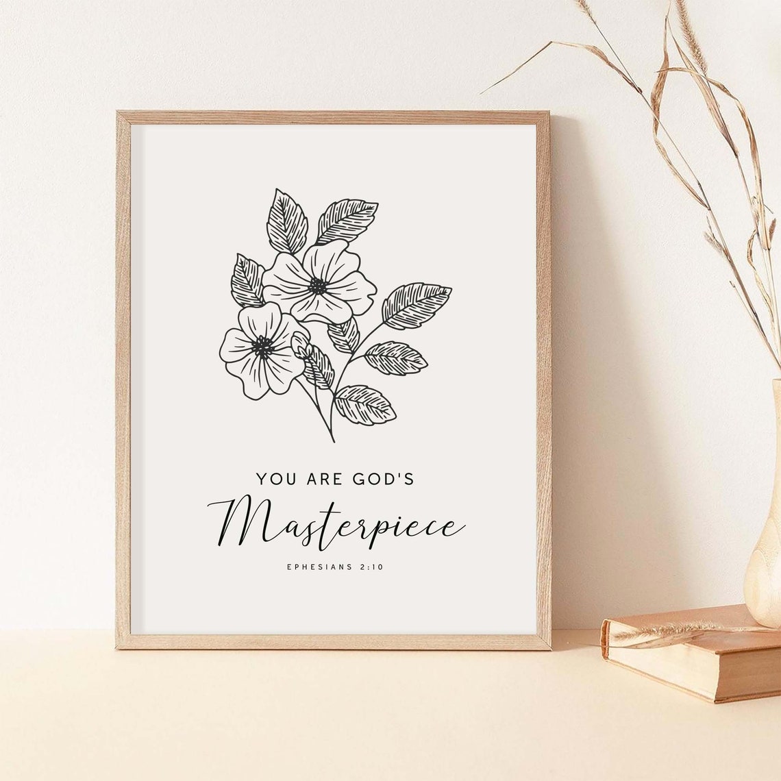 You Are God's Masterpiece Bible Verse Art Print - Image 2