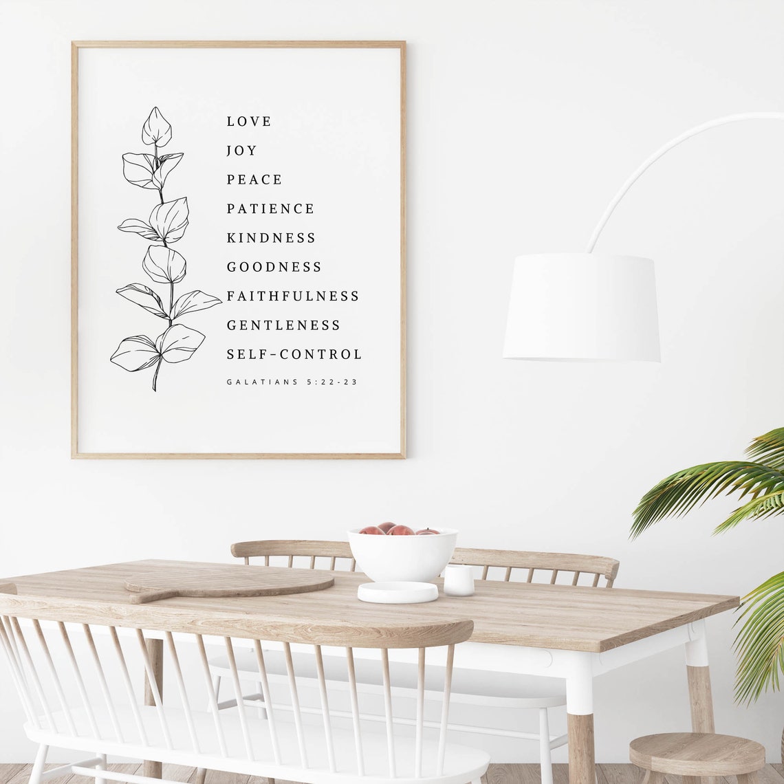Fruit Of The Spirit Scripture Botanical Wall Print - Image 2