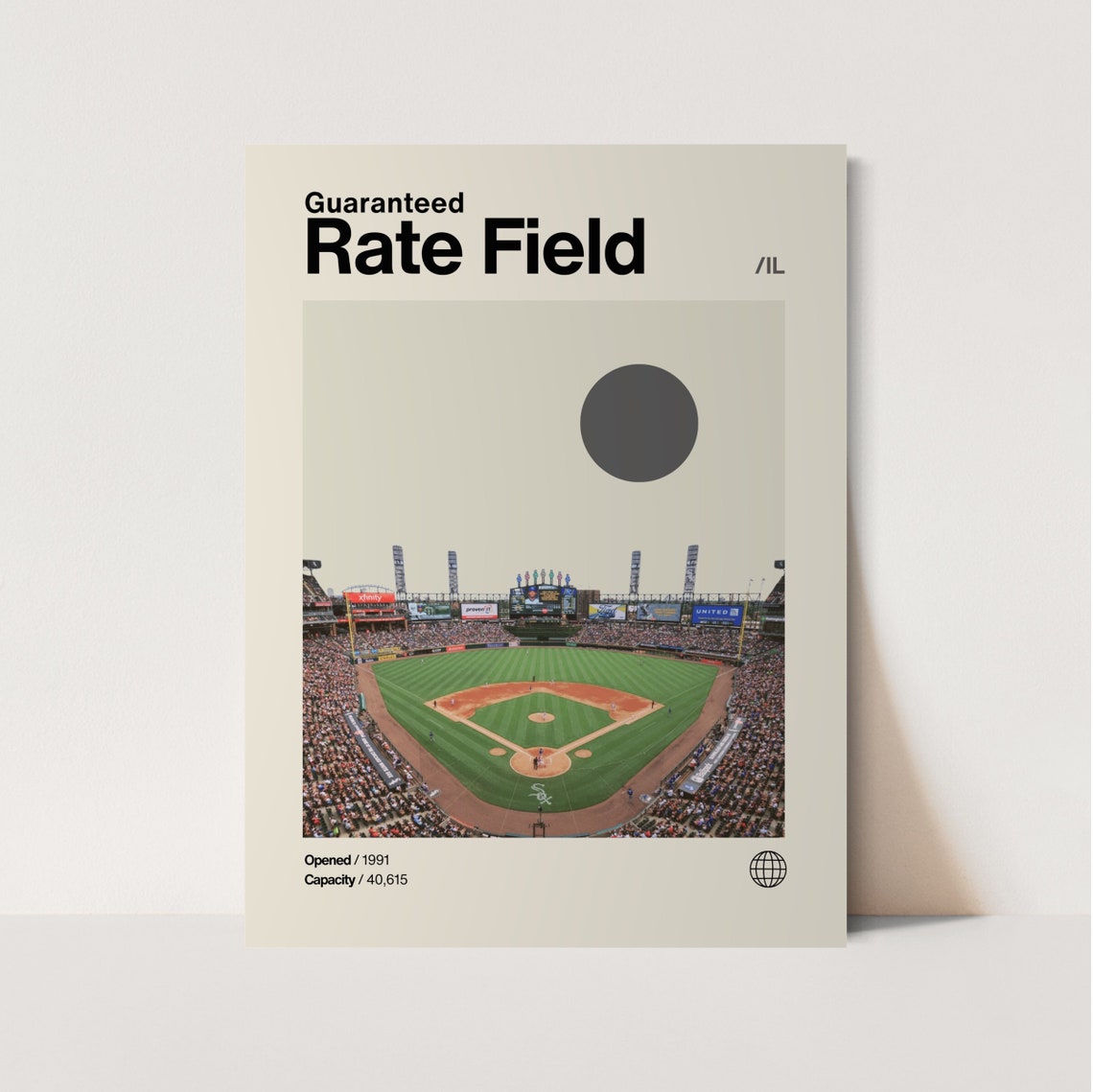 Guaranteed Rate Field Chicago White Sox Baseball Stadium Poster - Image 3