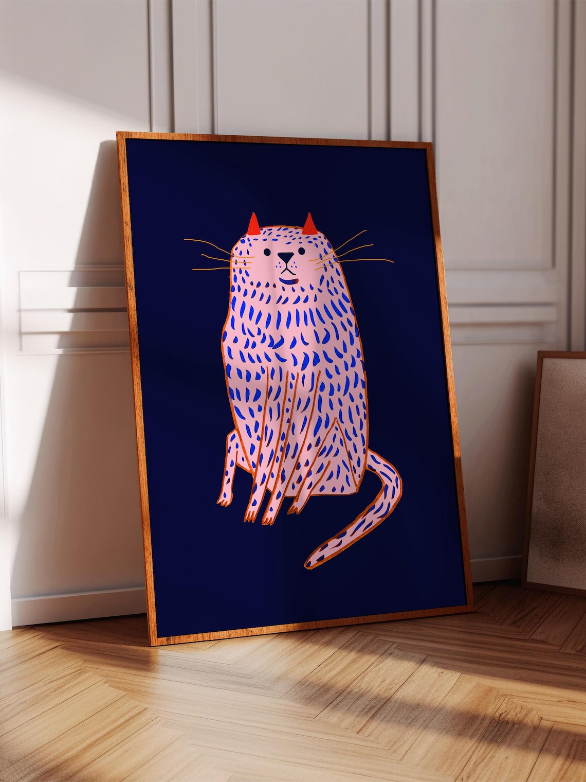 Cutest Cat Art Print for Home Decor
