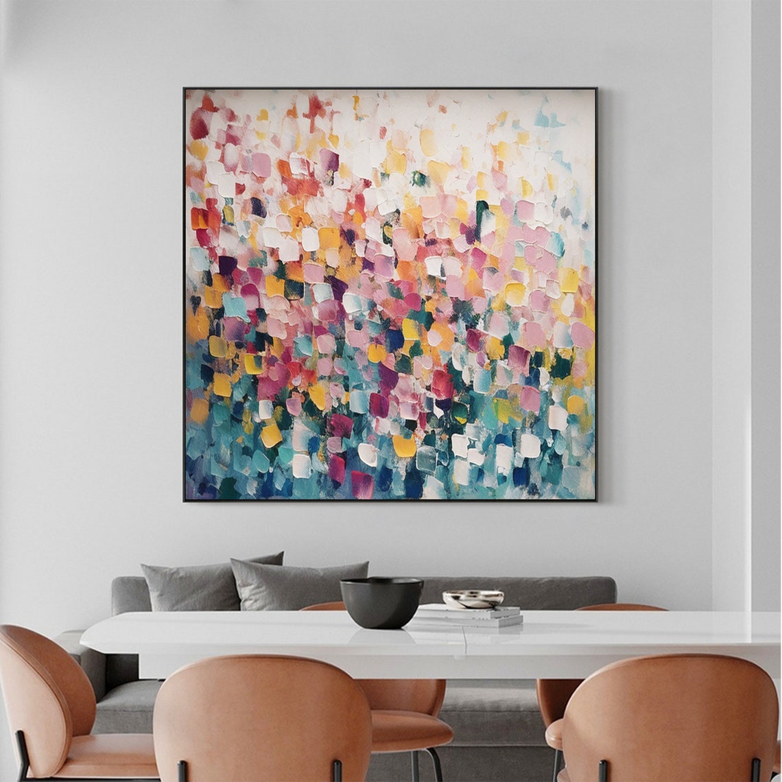 Soft Pastel Confetti Blocks in Playful Modern Abstract Poster - Image 5