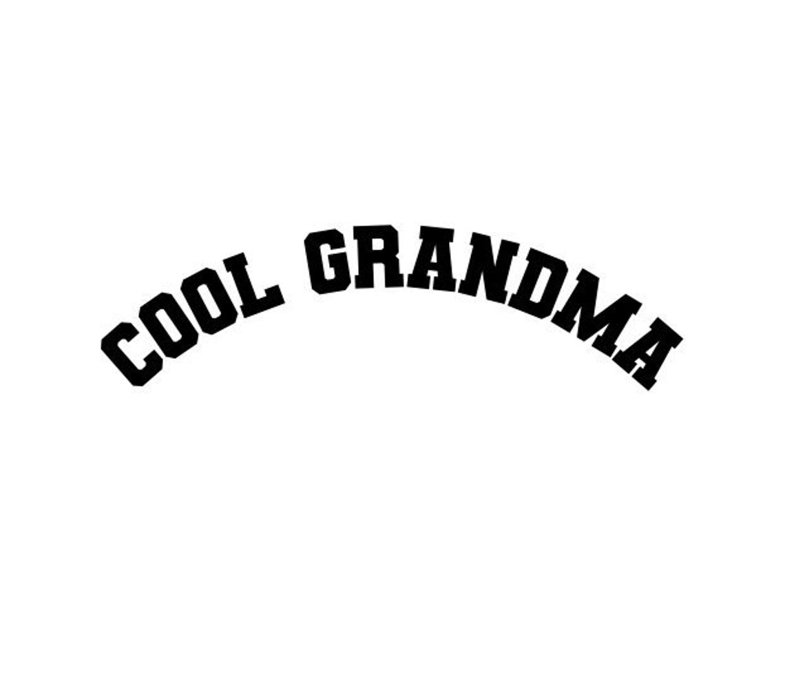 Cool Grandma Typography Art Print