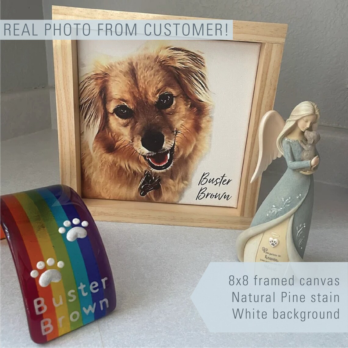 Custom Pet Photo, Oil Effect Pet Portrait - Image 3