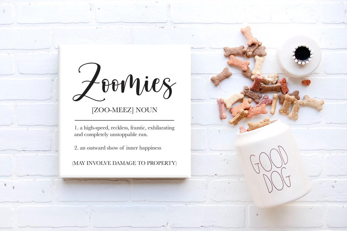 Zoomies Pet Definition Art Print, Farmhouse Humor - Image 3