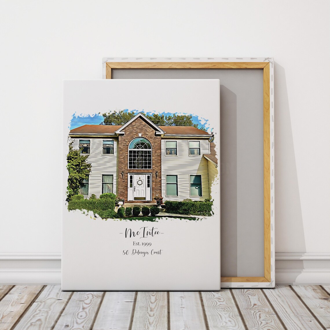 Our Life Our Story Our Home Custom First House Photo Portrait Poster - Image 2