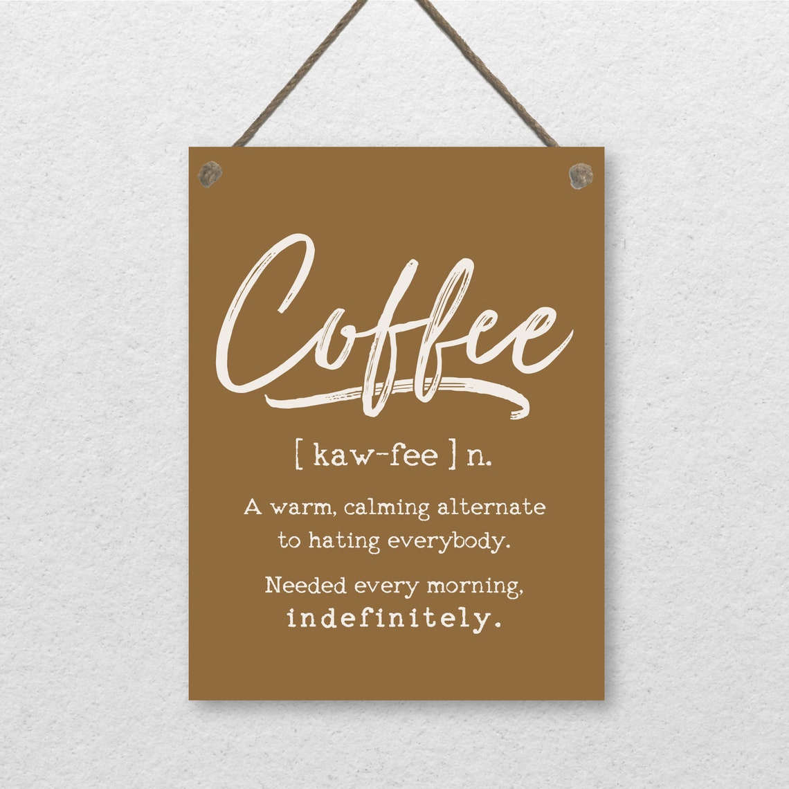 Coffee Definition Funny Coffee Bar Humor Dictionary Style Quote Poster - Image 2