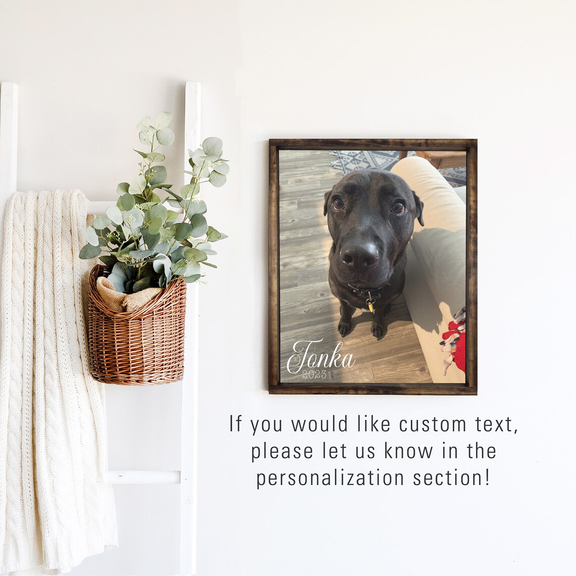 Custom Pet Photo Portrait, Personalized Art Print - Image 3