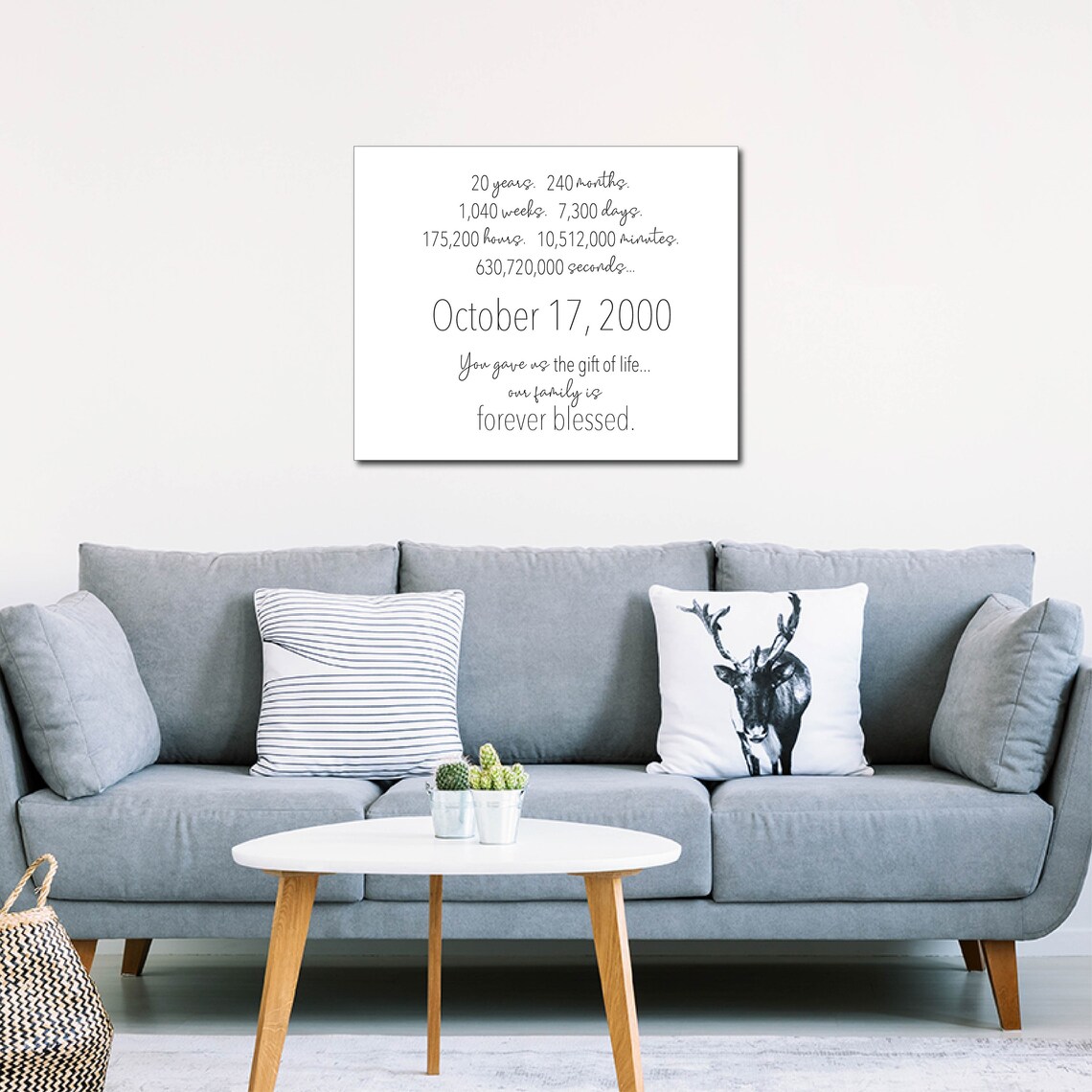 The Gift Of Life Nursery Decor Wall Art Print - Image 3
