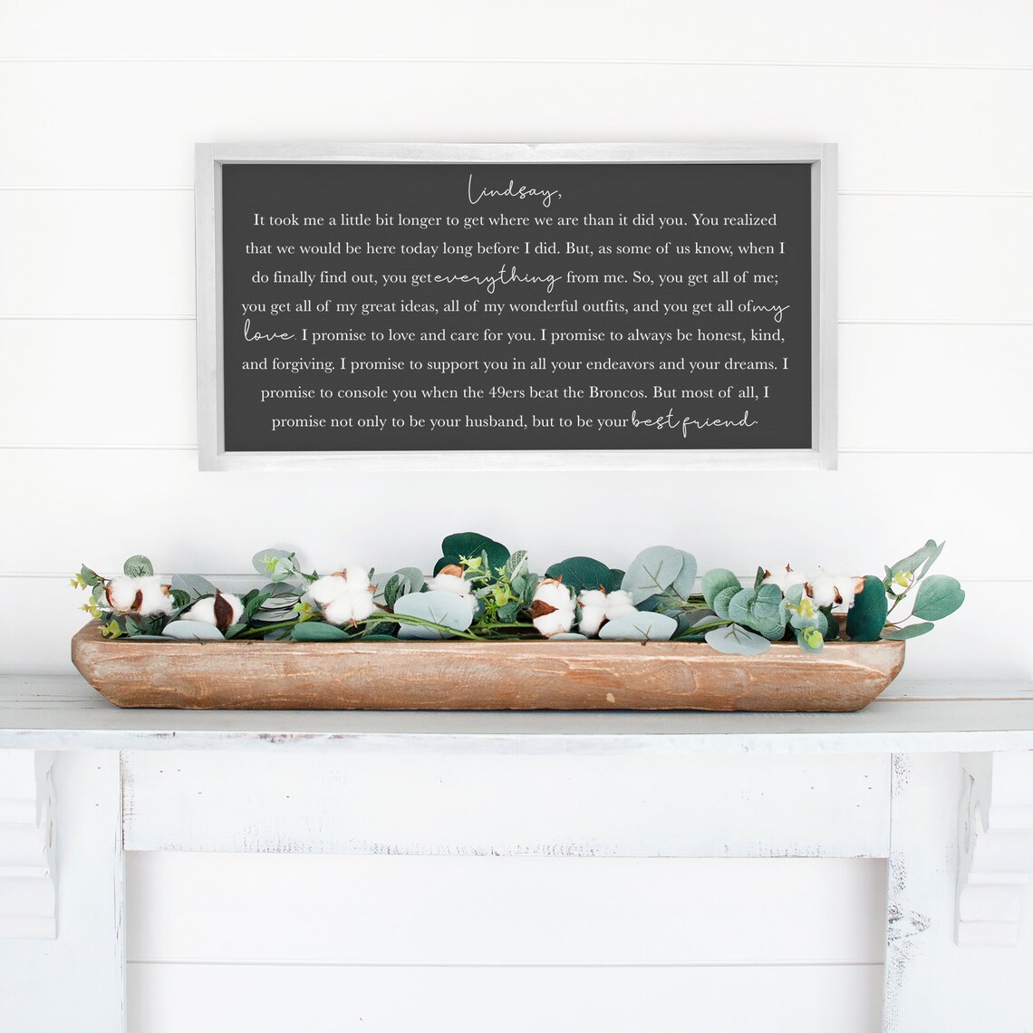Wedding Vow Anniversary Art Print, Custom Gift - Image 3