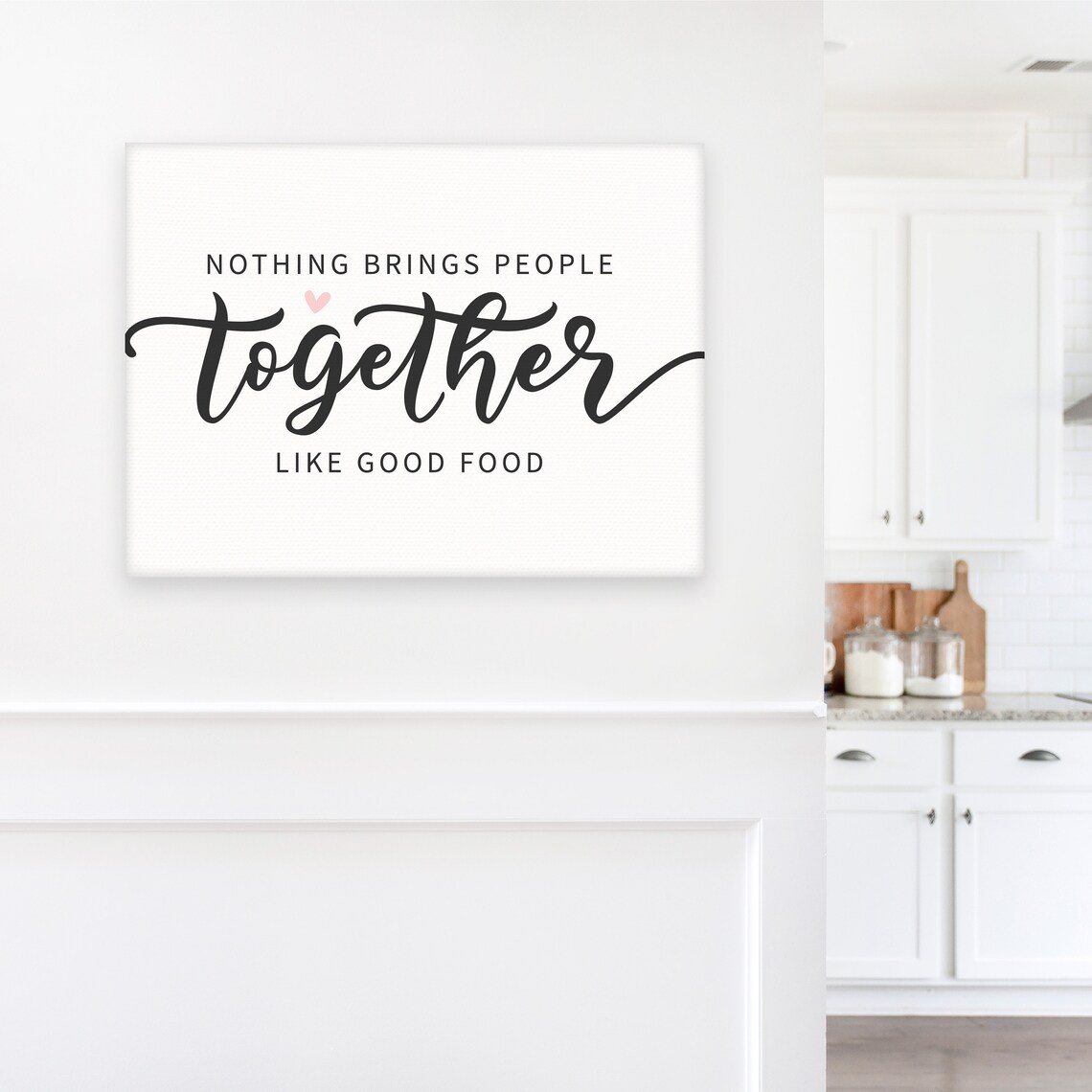 Nothing Brings People Together Like Good Food Kitchen Poster - Image 3