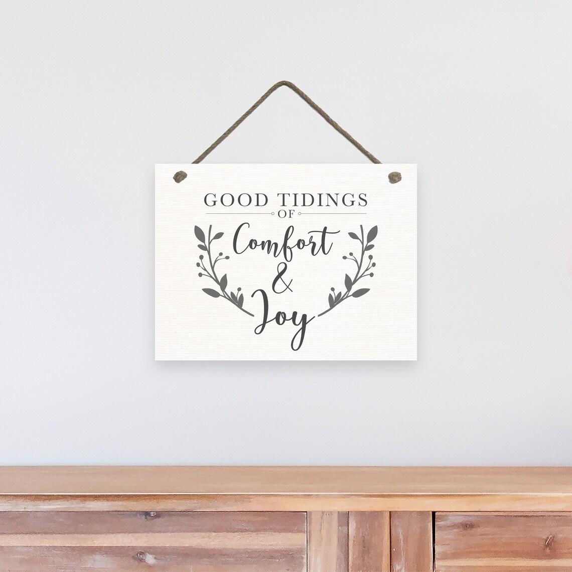 Good Tidings of Comfort and Joy Christmas Holiday Mantel Poster - Image 2