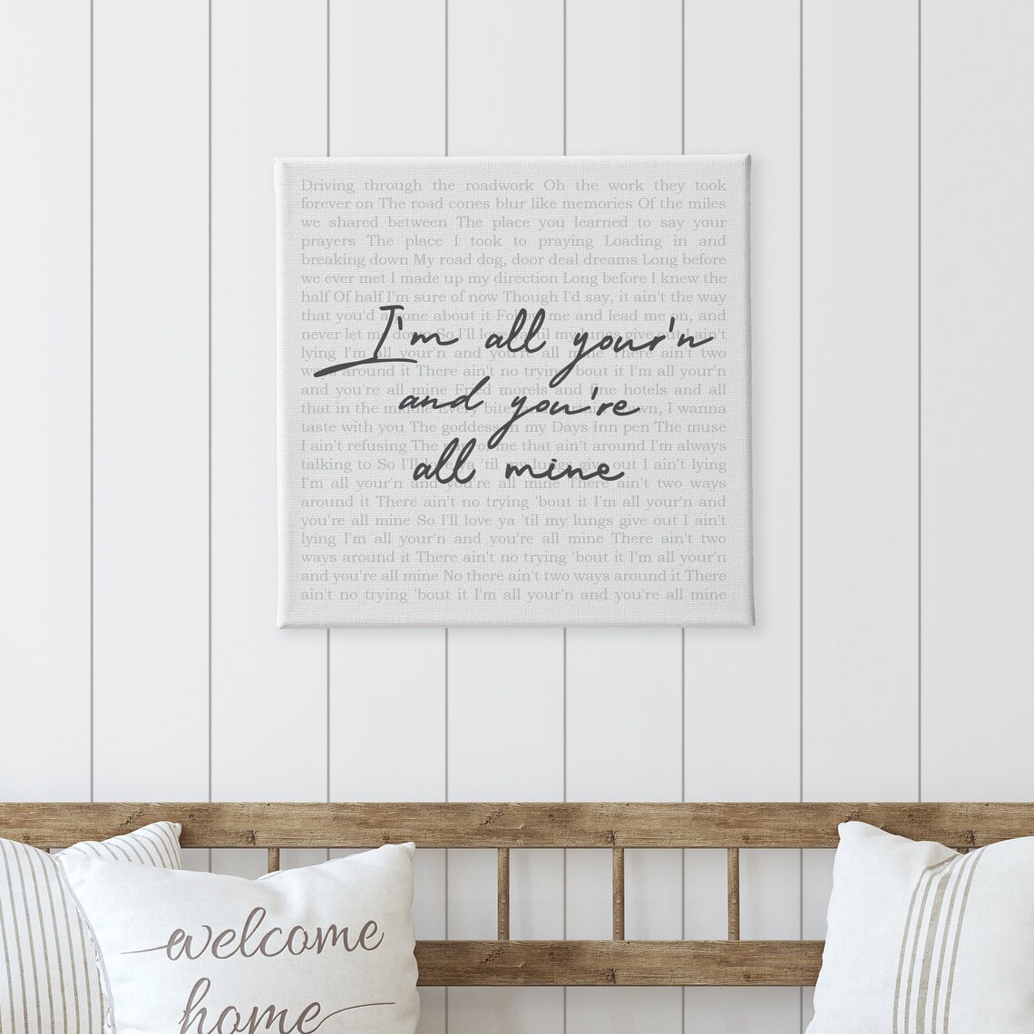 I'm All Your'n and You're All Mine Wedding Song Lyrics Wall Poster - Image 3