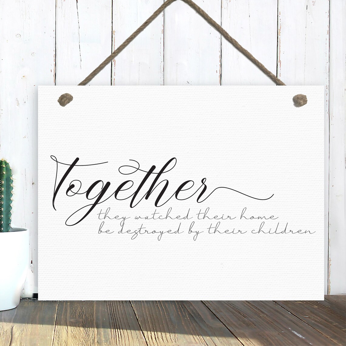 Together They Watched Their Home Be Destroyed, Wall Art Print - Image 2
