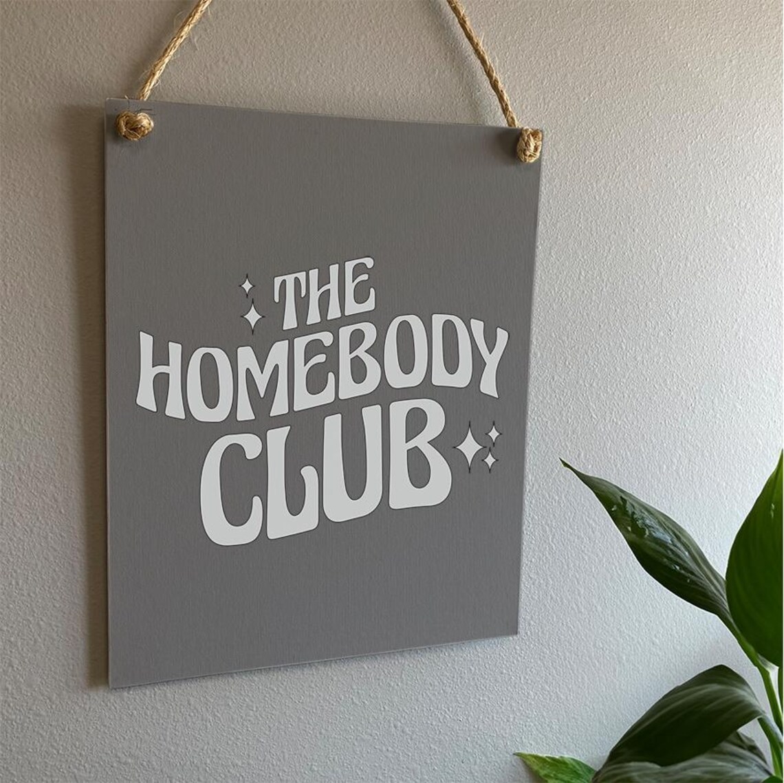 The Homebody Club Colorful Retro Letters Fun Home Decor Poster - Image 2