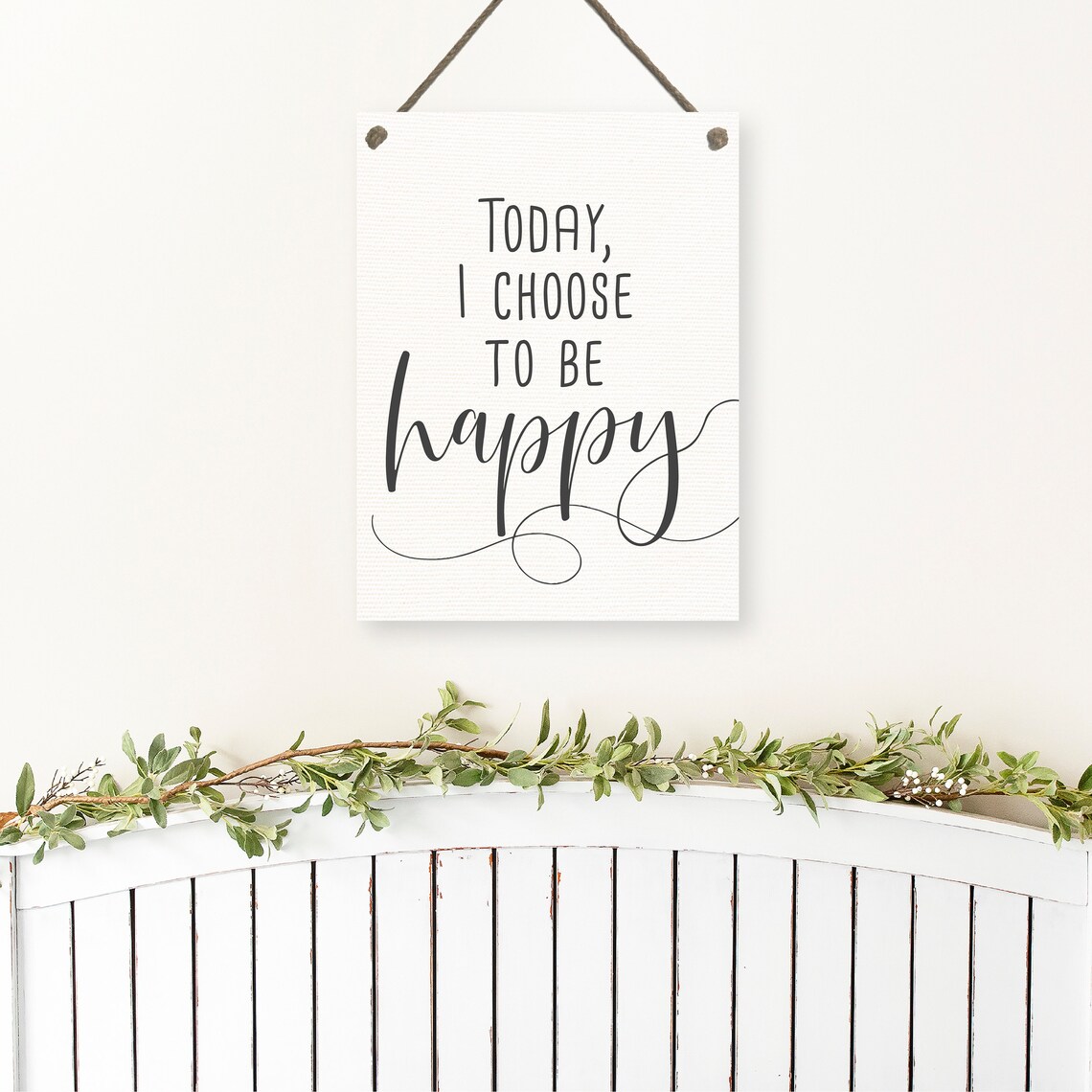 Today I Choose To Be Happy Simple Inspirational Quote Wood Frame Poster - Image 2