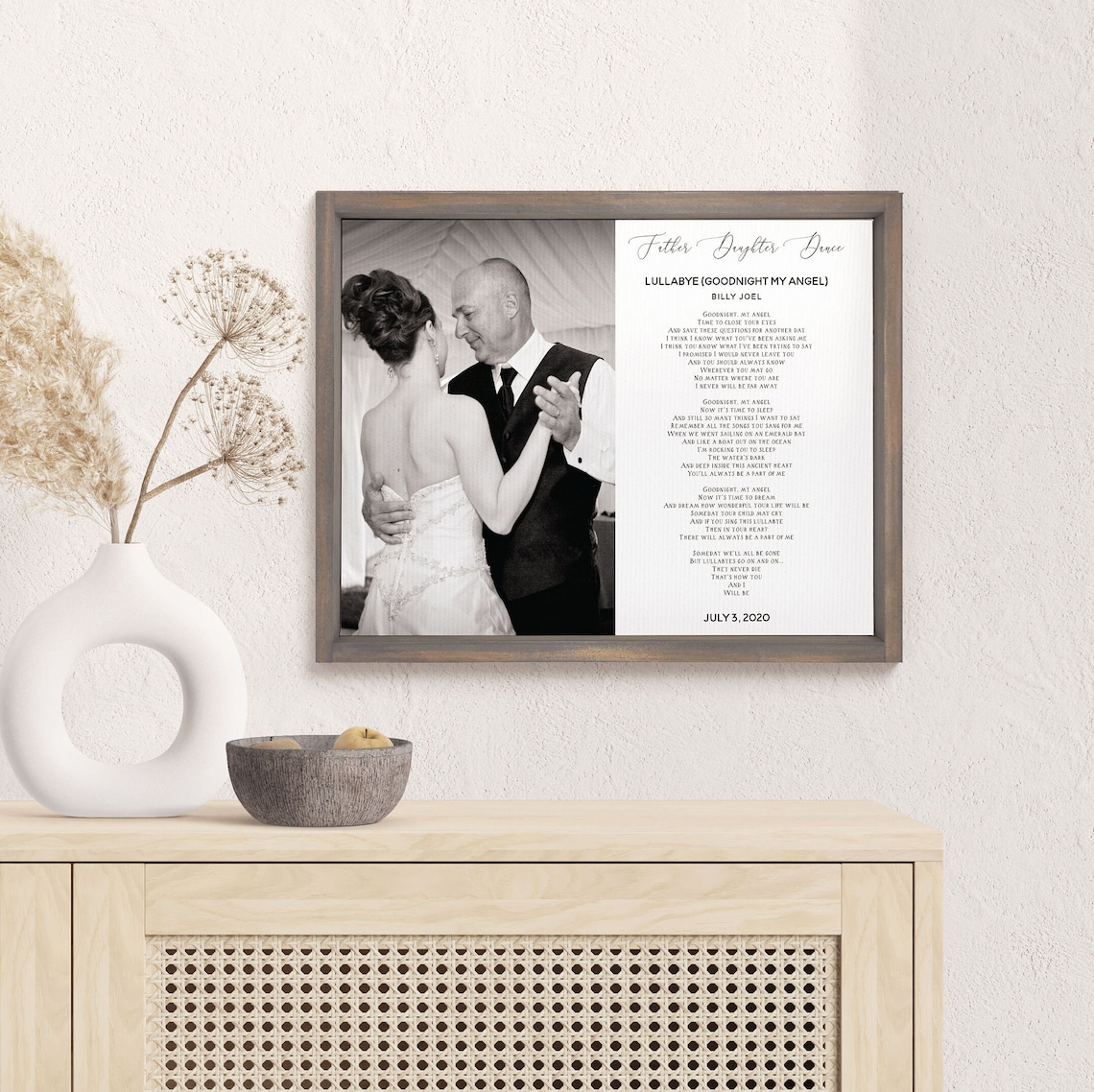 Custom Father Daughter Dance Art Print, Father's Day - Image 2
