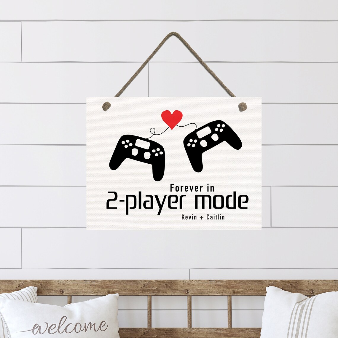 Forever In 2 Player Mode Gaming Room Art Print - Image 2