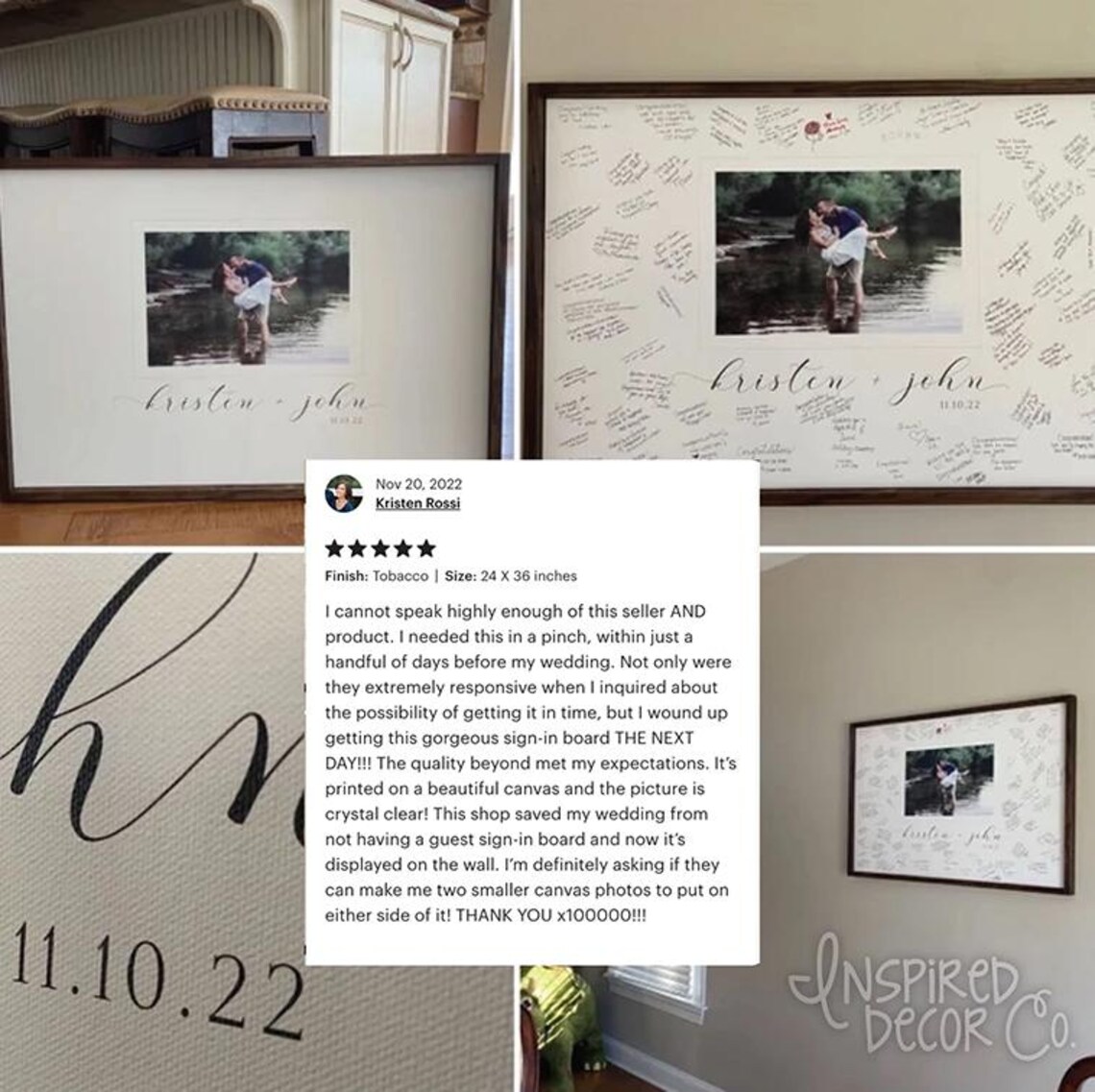 Wedding Guest Book Alternative Personalized Print - Image 2