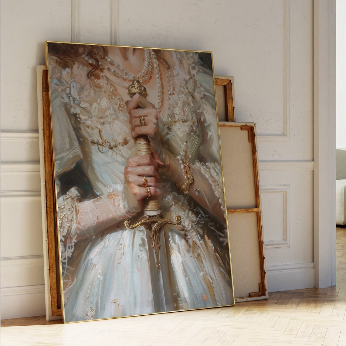 Elegant Victorian Sword Art Print, Moody Victorian Decor