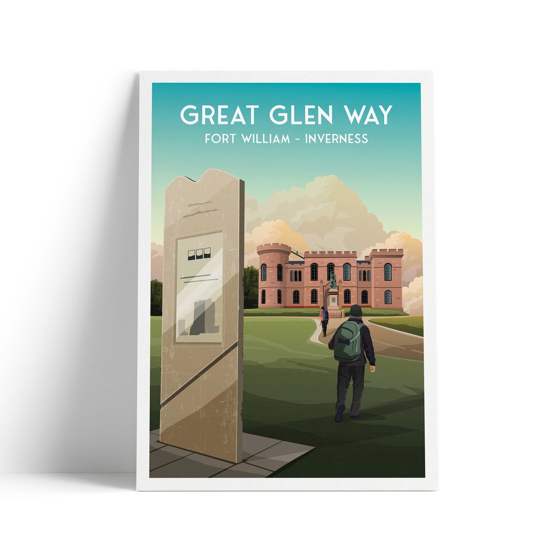Great Glen Way Fort William To Inverness Hiking Trail Poster