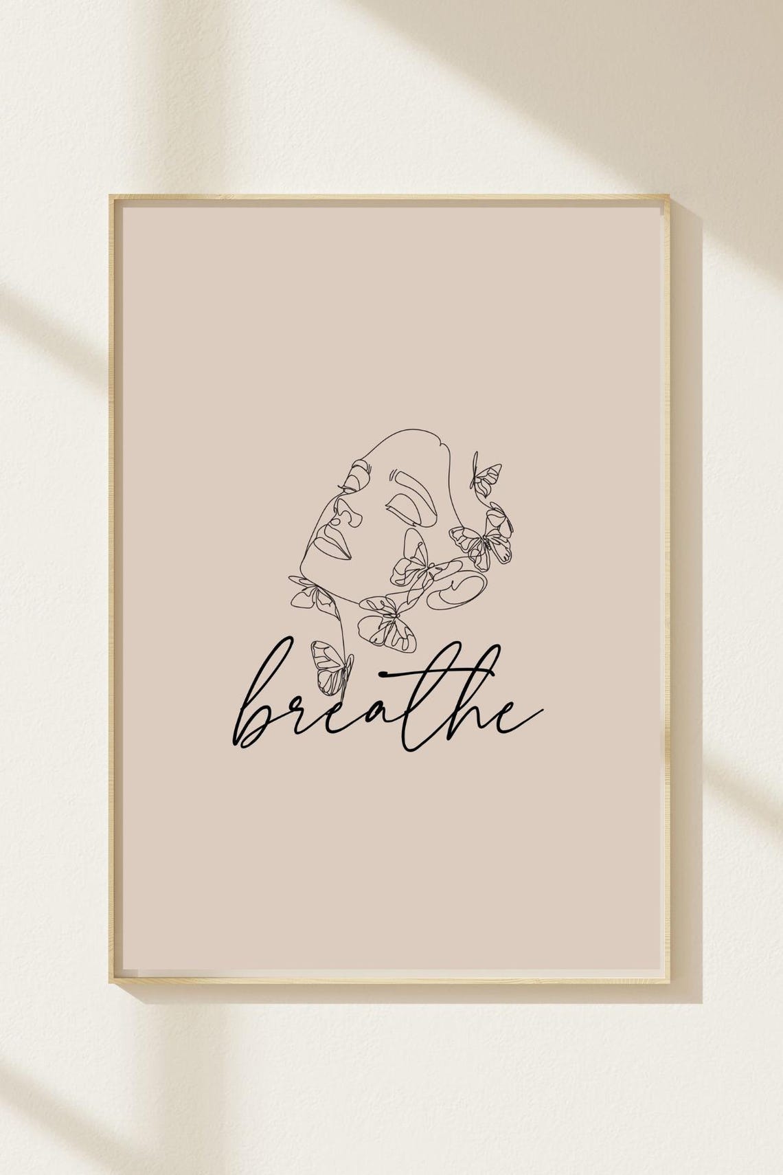 Protect Your Peace Breathe Meditation Line Art Duo Print Set - Image 2