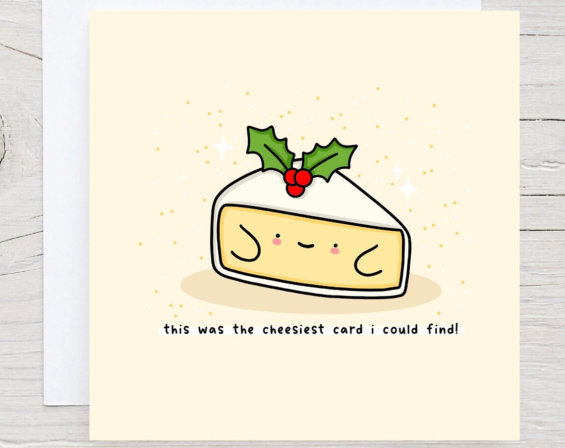 The Cheesiest Card I Could Find Funny Cheese Pun Card Poster