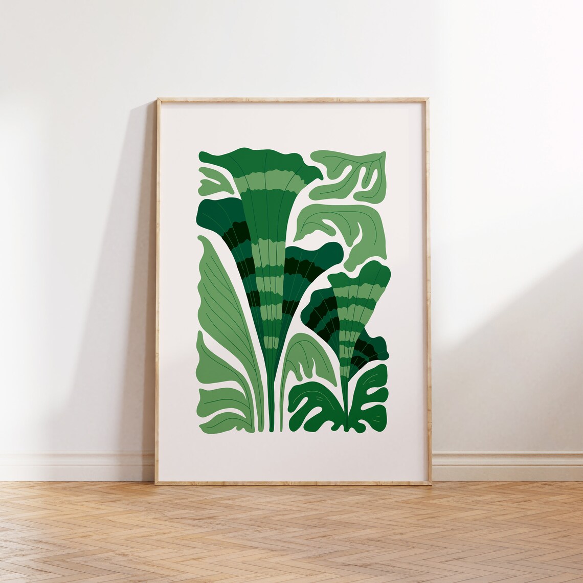 Jungle Flora Tropical Botanical Wall Print