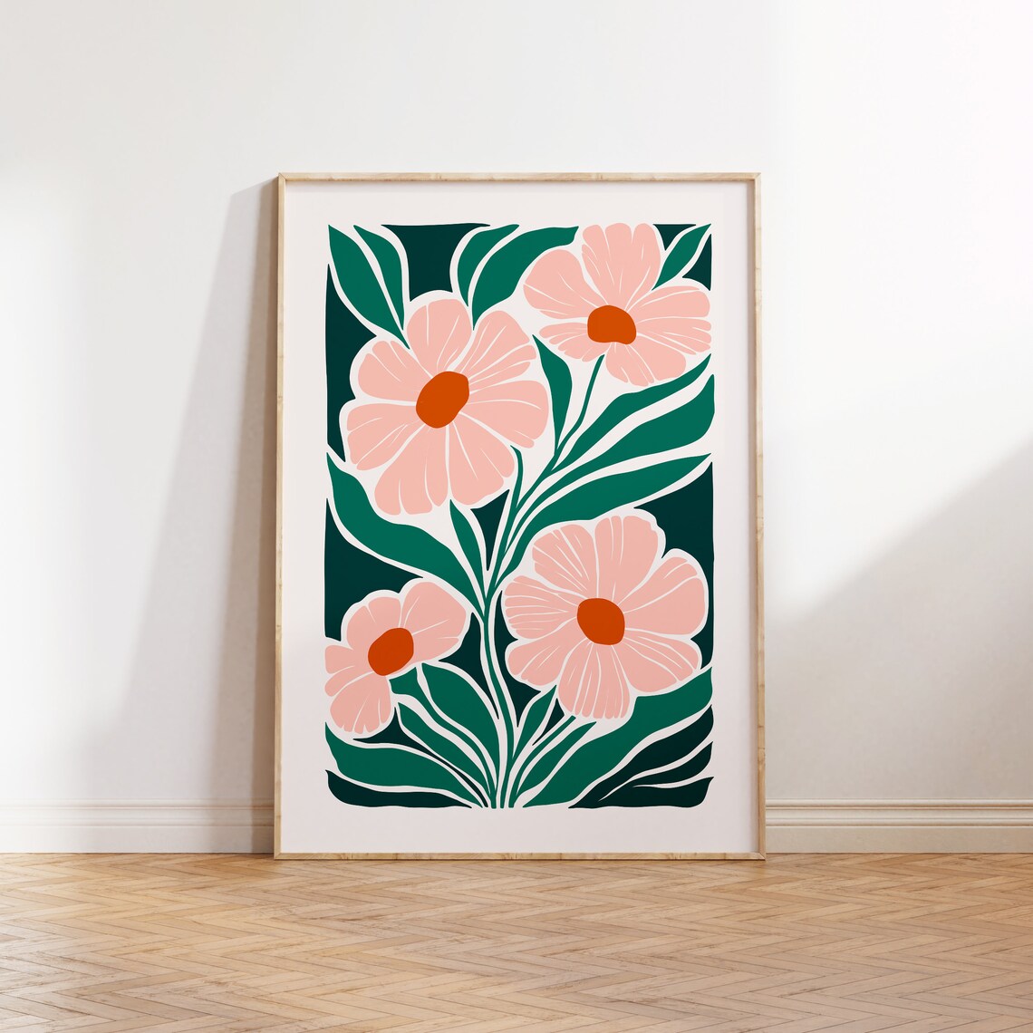 Eclectic Flowers Botanical Abstract Poster