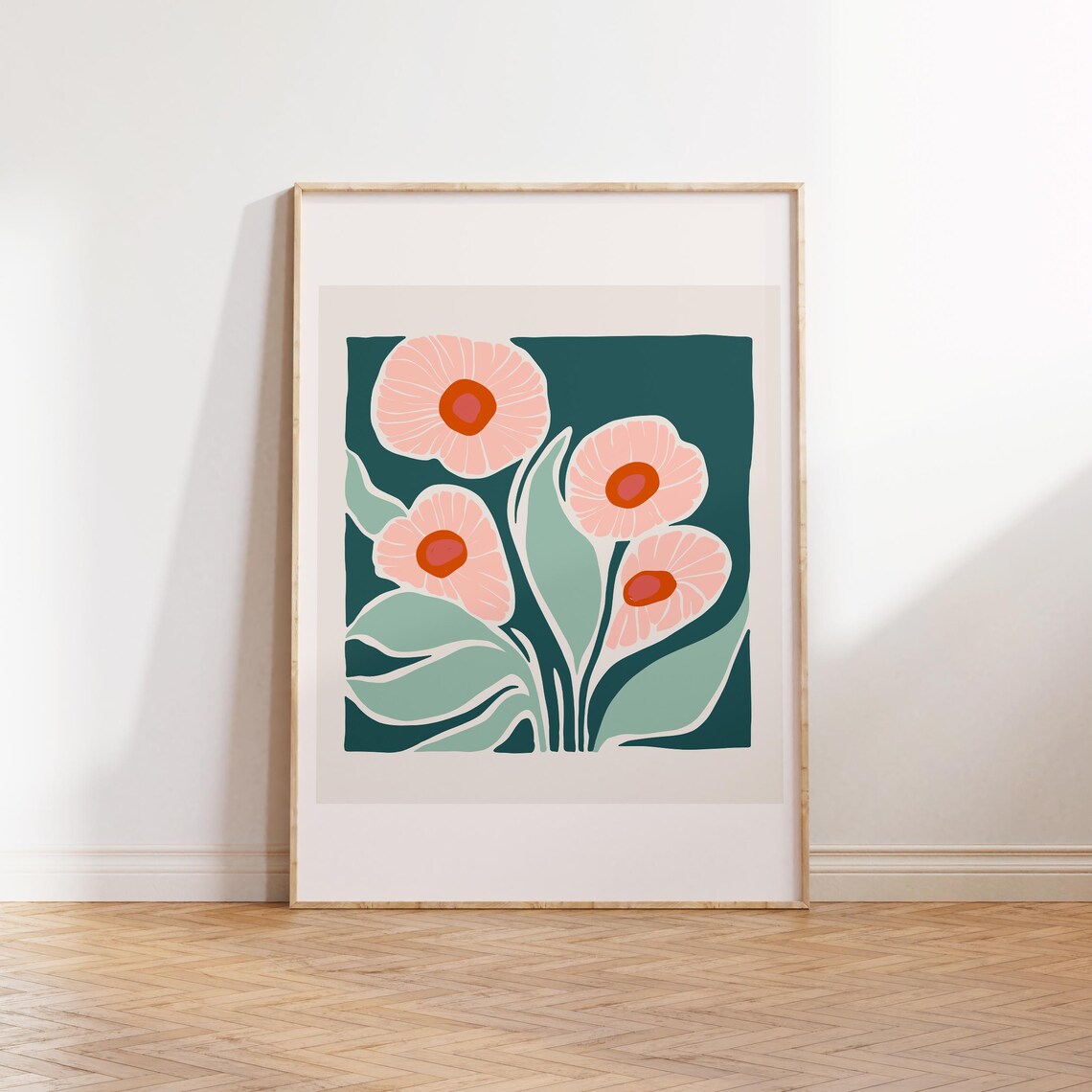 Eclectic Flowers Abstract Floral Art Print
