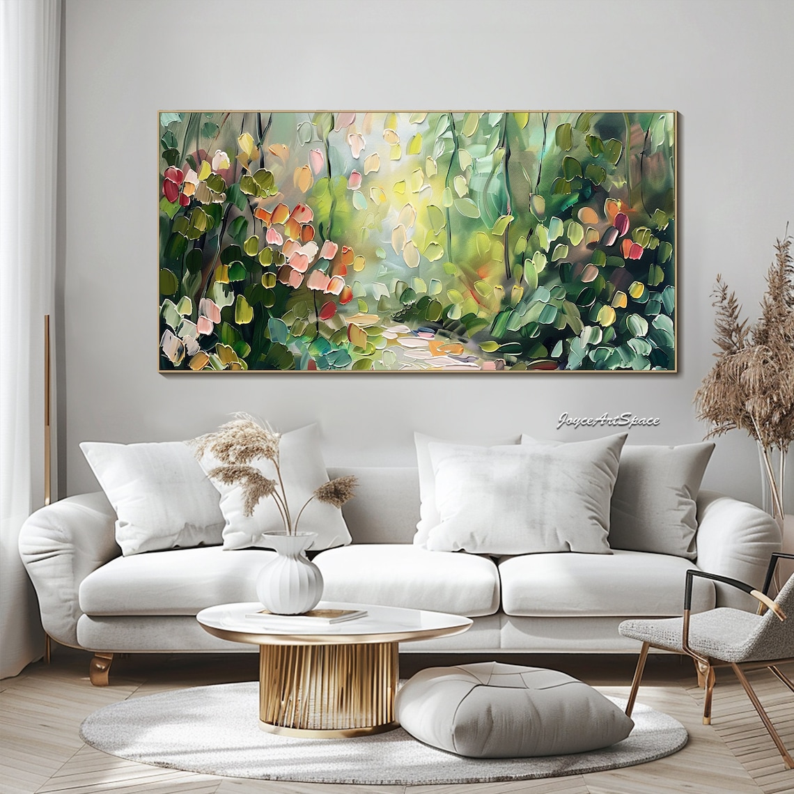 Custom Abstract Oil Painting, Textured Landscape Art Print - Image 2