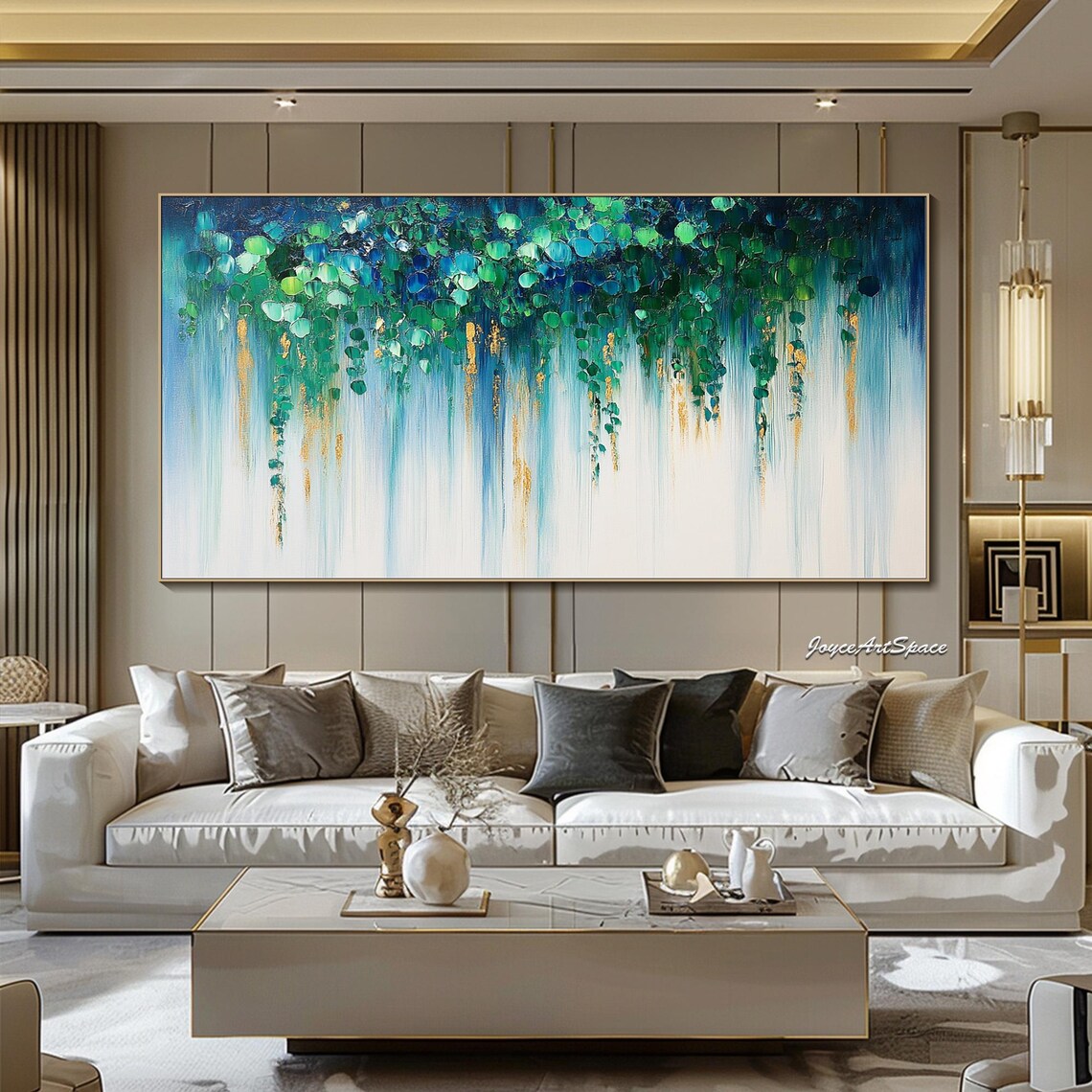 Abstract Tree Oil-Painting-Style Art Print, Modern Decor - Image 3