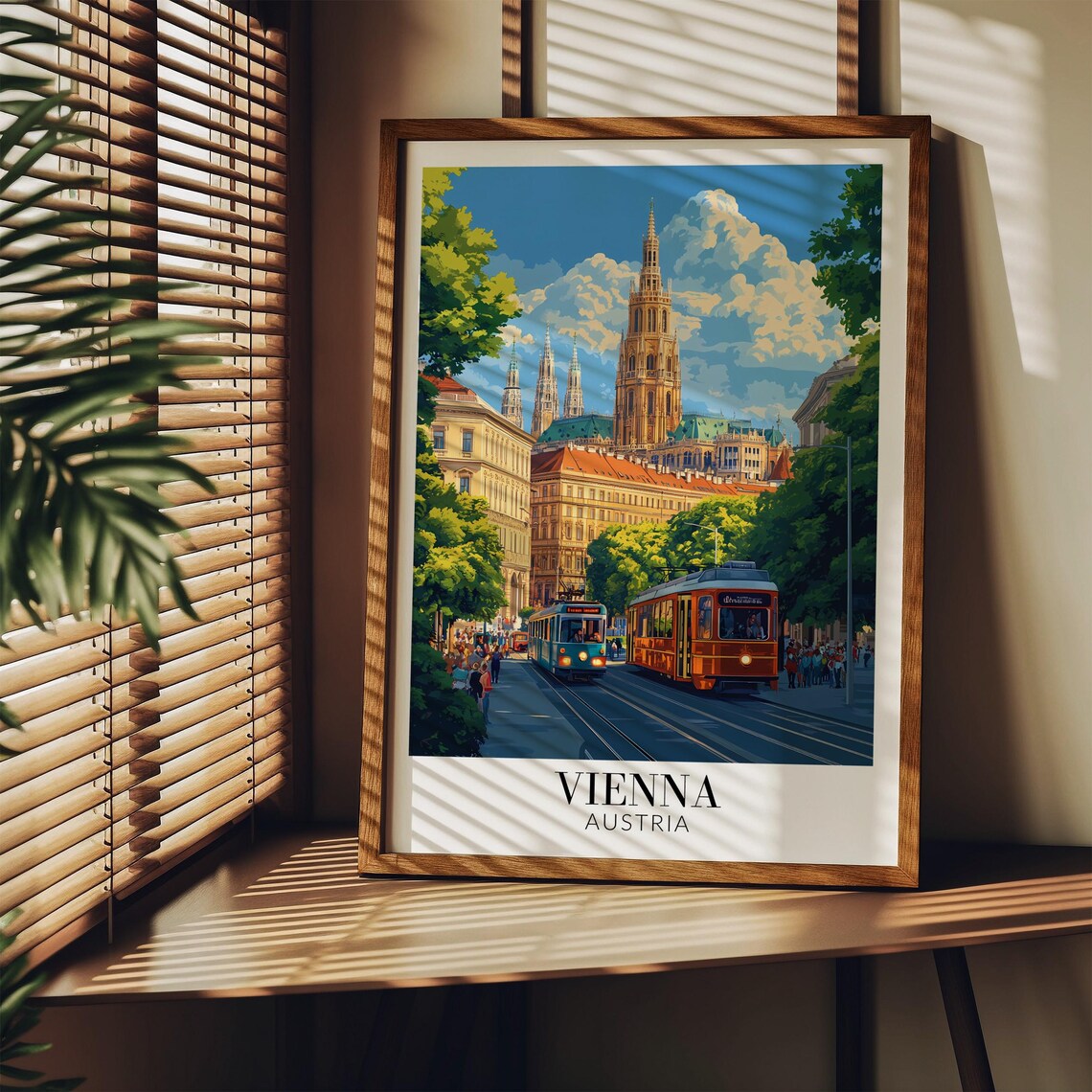 Vienna Travel Poster, Vienna Austria Wall Hanging - Image 3