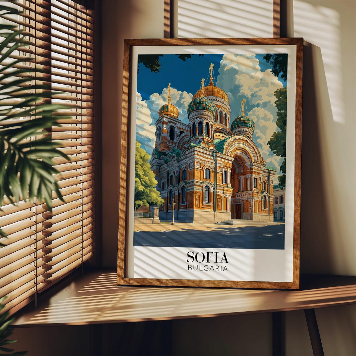 Sofia Bulgaria Alexander Nevsky Cathedral Onion Domes Poster - Image 3