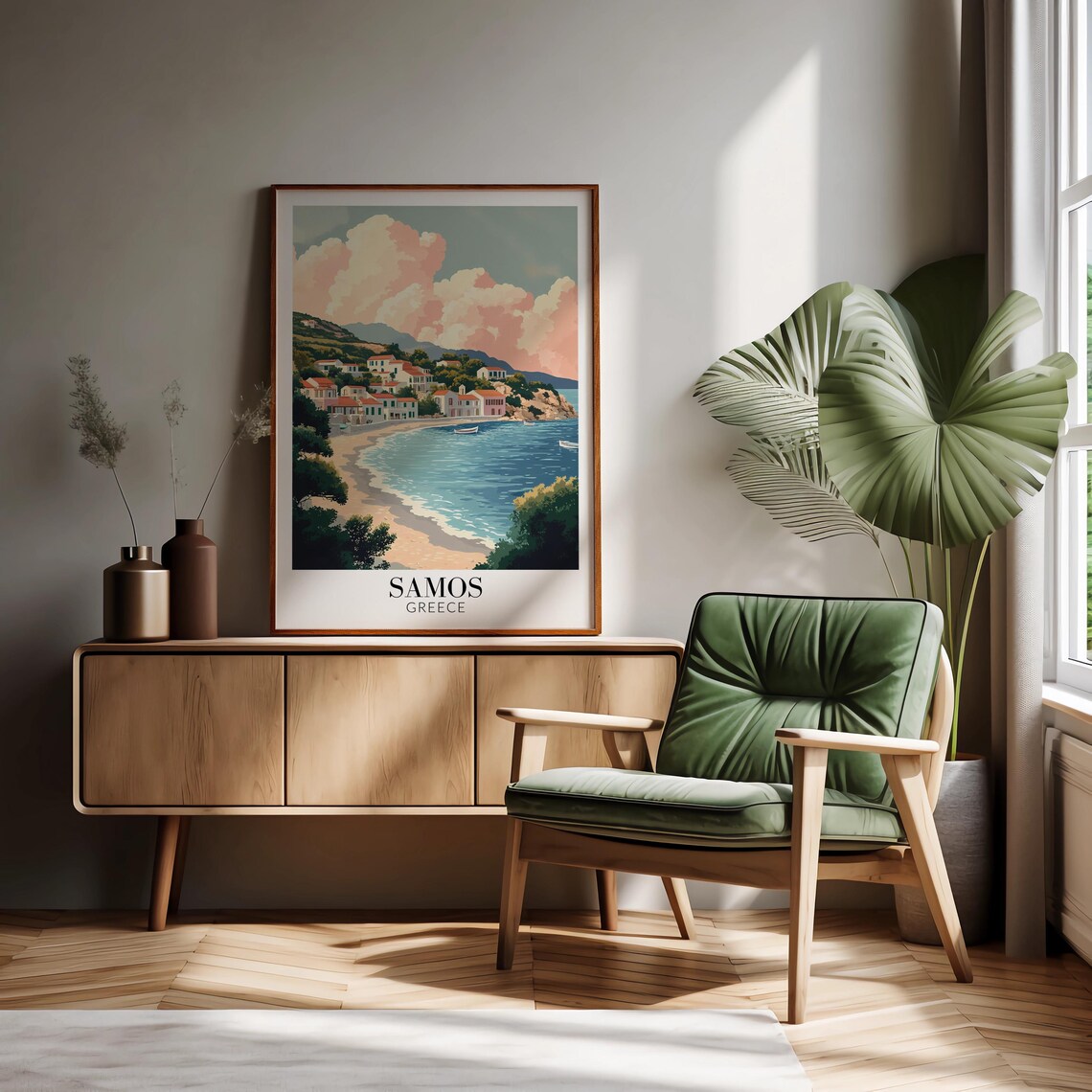 Samos Greece Travel Poster, Home Wall Decor for Art Lovers - Image 3
