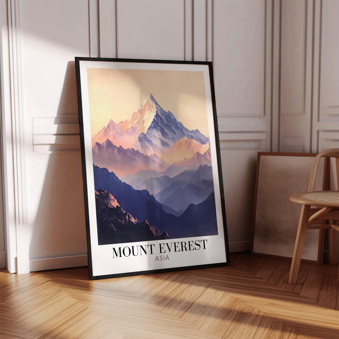 Mount Everest Asia Pink Alpenglow Himalayan Peaks Art Poster - Image 4