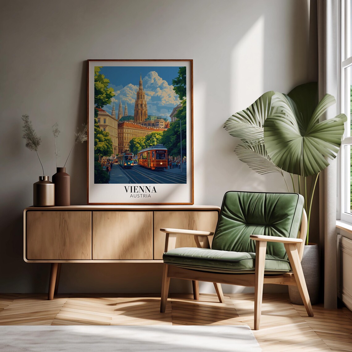 Vienna Travel Poster, Vienna Austria Wall Hanging - Image 2