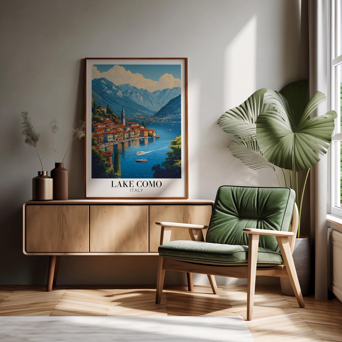 Lake Como Italy Travel Poster, Europe Wall Decor - Image 2