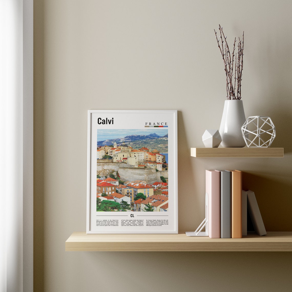 Calvi Print Calvi Poster Calvi Wall Art Oil Painting Poster Colorful City Print City Artwork Travel Artwork Travel Wall Art - Image 3
