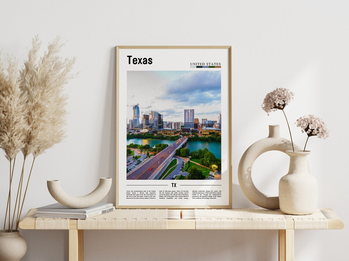 Texas Poster, United States Travel Poster - Image 6