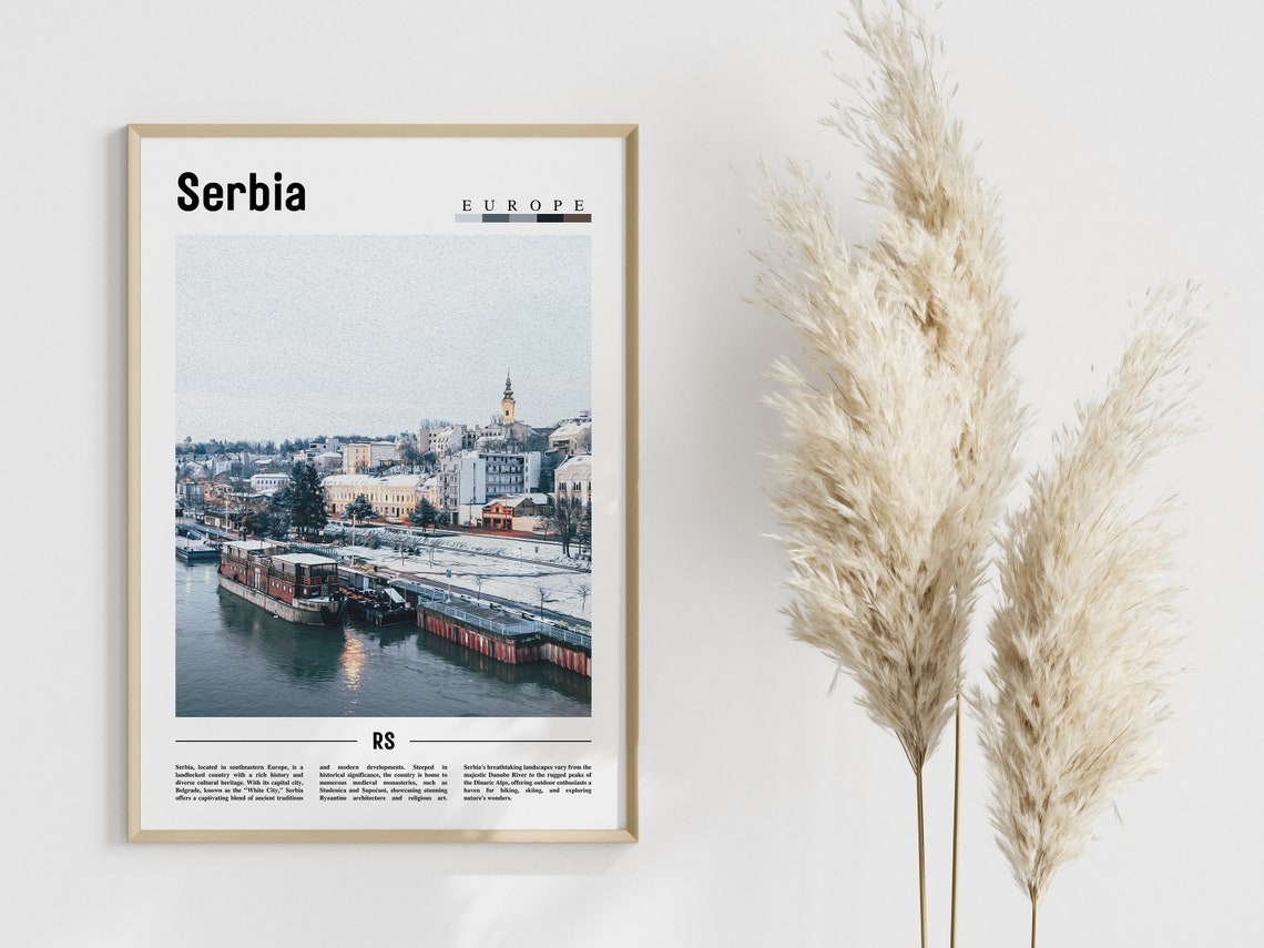 Serbia Poster Serbia Print Serbia Wall Art Europe Photo Europe Poster Europe Print Travel Poster - Image 4