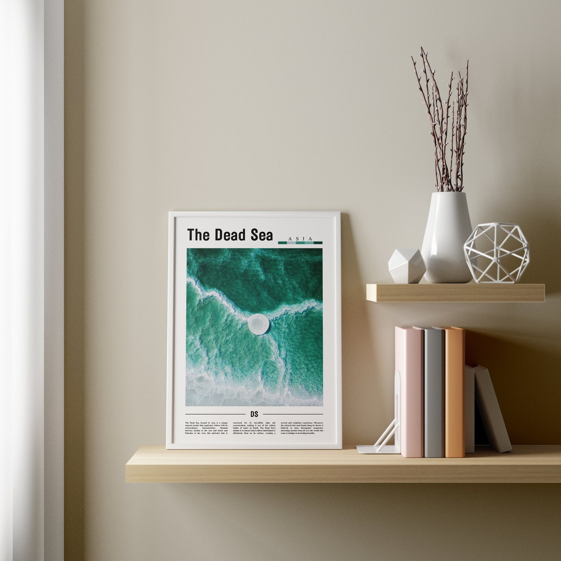 The Dead Sea Poster The Dead Sea Print The Dead Sea Wall Art Asia Print Asia Poster Asia Photo Travel Poster - Image 3