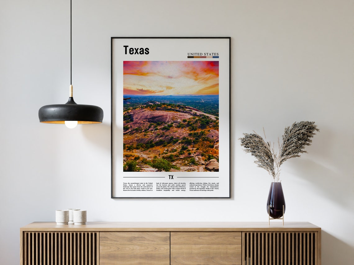 Texas Poster Texas Print Texas Wall Art Texas Photo United States Photo United States Poster United States Print - Image 4