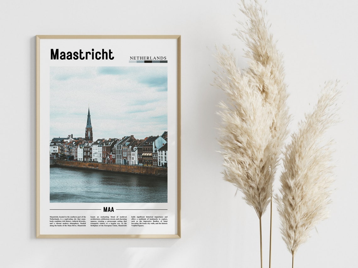 Maastricht Poster Maastricht Print Maastricht Wall Art Europe Photo Europe Poster Europe Print Travel Poster - Image 3