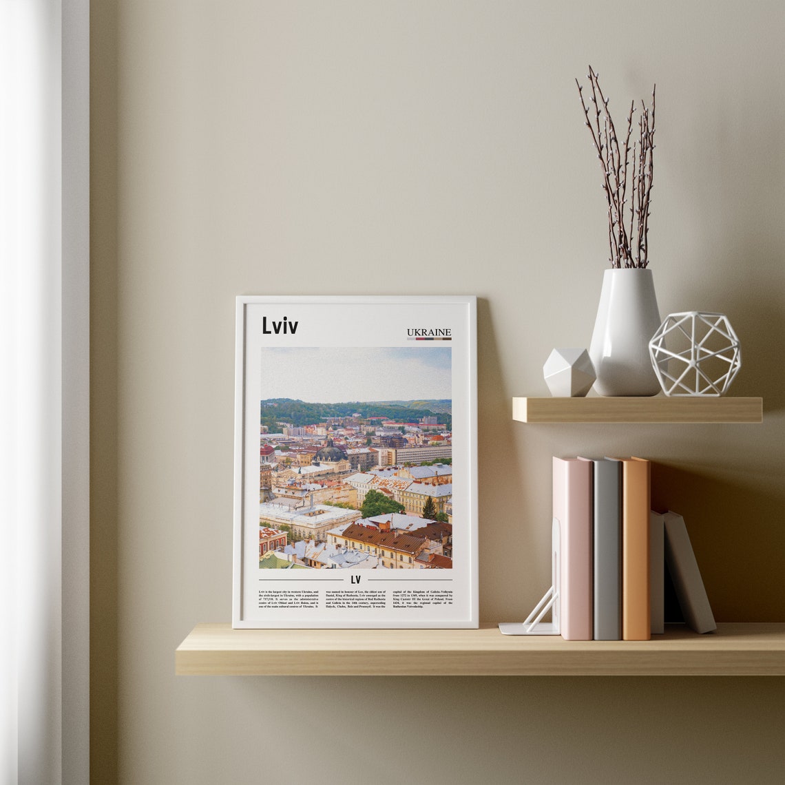 Lviv Print Lviv Poster Lviv Wall Art Oil Painting Poster Colorful City Print City Artwork Travel Artwork Travel Wall Art City Print - Image 3