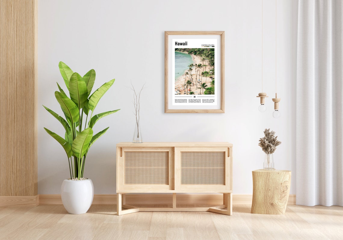 Hawaii Poster Hawaii Print Hawaii Wall Art United States Photo United States Poster United States Print Travel Poster - Image 3