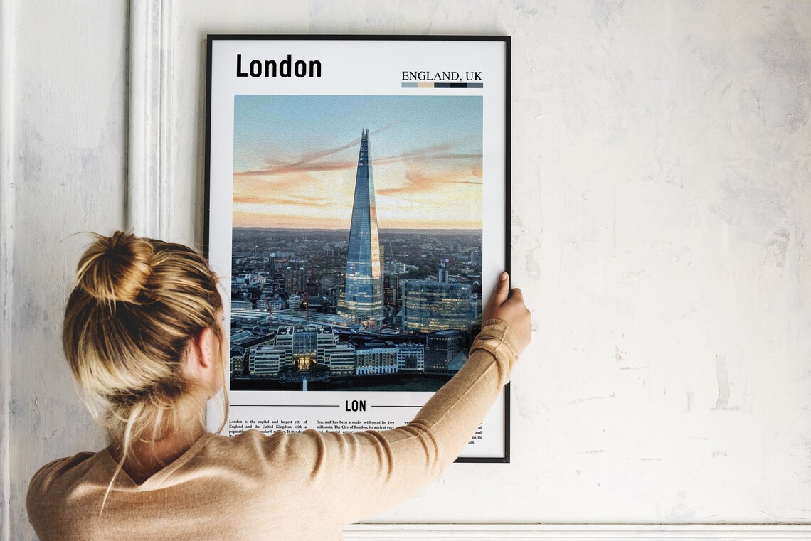 London Minimal Travel Poster, City Art Print - Image 5