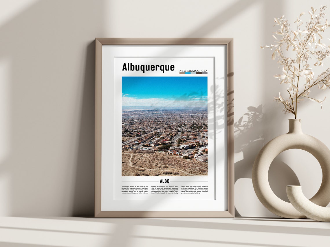 Albuquerque Poster Albuquerque Print Albuquerque Wall Art United States Photo United States Poster United States Print - Image 3